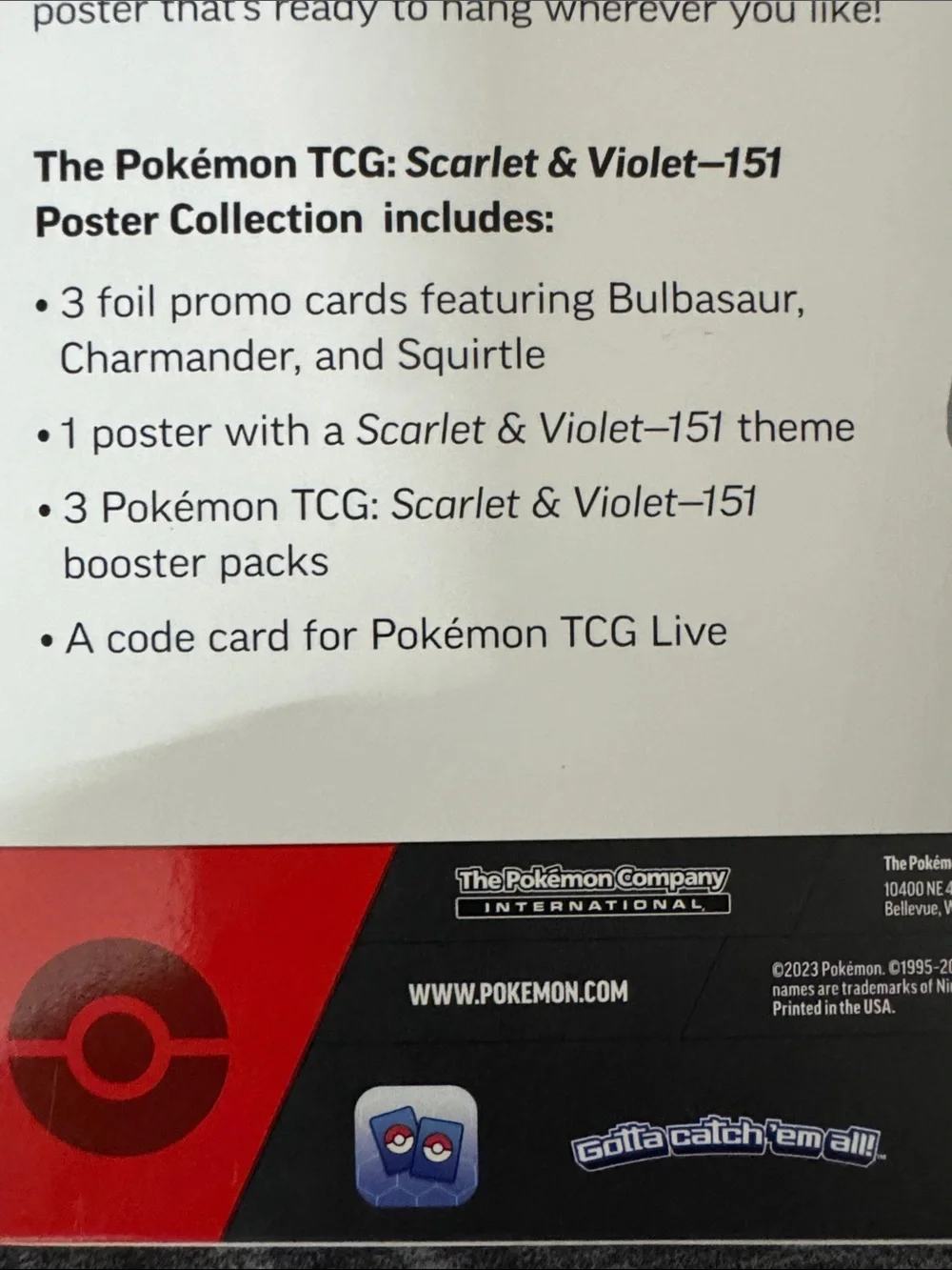 Pokémon 151 Poster Collection Sealed Trading Card Collection